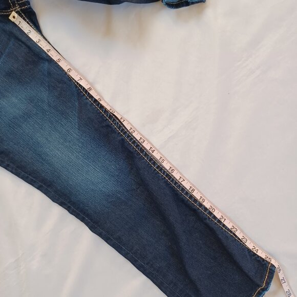 Silver Womens Jeans Suki Capri Cropped Dark Wash Midrise Stretch Size 28  30x26 - Picture 13 of 13